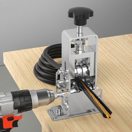 Wire Stripping Machine Manual with Blade 1-25mm Cable Stripper Compatible with Electric Drill 2