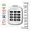 Wireless Keypad, 280-868MHz Fixed Rolling Code 50-200m Wireless Gate Garage Door Remote Control, White 3