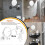 Wall Mounted Makeup Mirror Dual Sided 10X Magnification 360 Rotating Extendable Arm 4
