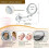 Wall Mounted Makeup Mirror Dual Sided 10X Magnification 360 Rotating Extendable Arm 5