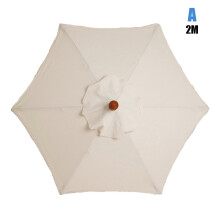 (A, Creamy-white) Outdoor umbrella Replacement Waterproof and UV Protective Umbrella Cloth Suitable for Garden Courtyard Patio