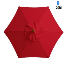 (B, Red) Outdoor umbrella Replacement Waterproof and UV Protective Umbrella Cloth Suitable for Garden Courtyard Patio