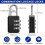 50 Pieces 3 Digit Combination Locks for Luggage, Backpack, Locker, Toolbox, Gate 2
