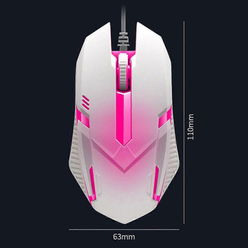 LED Wired Mouse with RGB Backlight, Ergonomic Design, High DPI for Office and Gaming 2