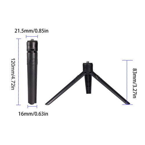 Tripod Stand for Camping Lamp, 1/4" Screw, Adjustable, Portable, Compact, Plastic 2