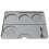 (Grey) Silicone Coffee Machine Mat Multifunctional Coffee Making Tool Tray Professional Baristas Setup 1