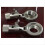 Microphone Shock Mount Clip Compatible with 22mm Thread Mic Stands Silver Metal Bracket 3