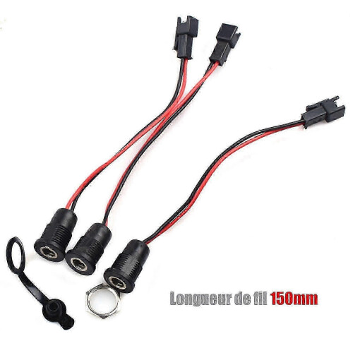 DC 5.5x2.1mm Waterproof Charging Socket Compatible with E-Scooters and Balance Boards 1