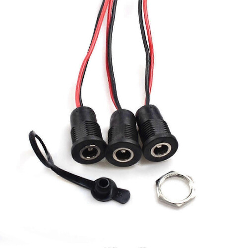 DC 5.5x2.1mm Waterproof Charging Socket Compatible with E-Scooters and Balance Boards 2