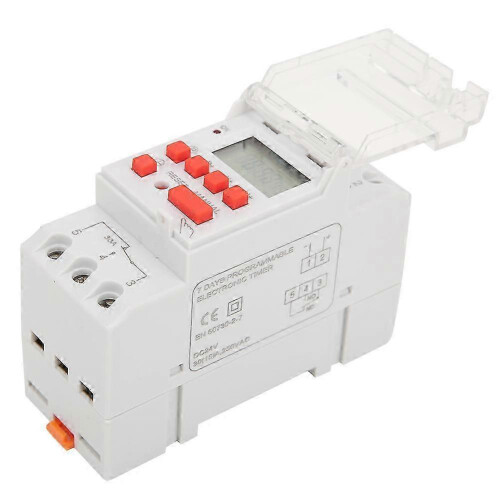 Timer Switch DC 24V 30A 5000W Programmable LCD Display 12/24hr Weekly Time Relay 1