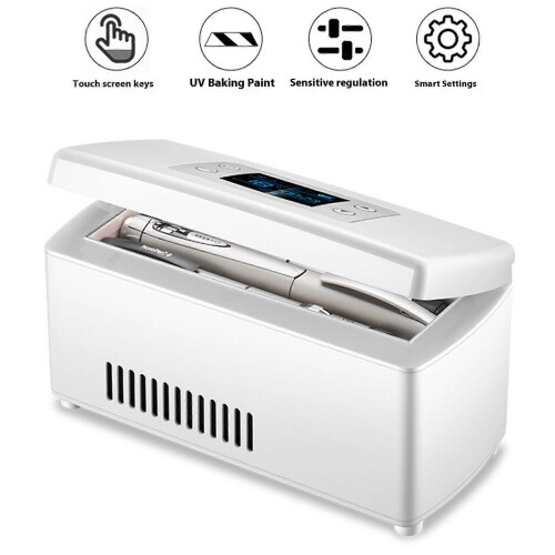 Portable Medicine Cooling Box Adjustable 2-18C Rechargeable Battery Quiet Operation 1