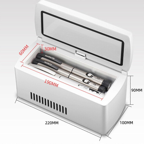 Portable Medicine Cooling Box Adjustable 2-18C Rechargeable Battery Quiet Operation 2