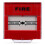 Resettable Manual Fire Alarm Button, Red Plastic Water Resistant Emergency Call Point 4