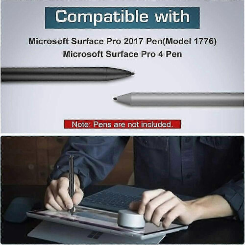 3PCS Pen Tips Replacement Compatible with Microsoft Surface Pro 4/2017 Pen Model 1776 Stylus Nibs Kit Rubber 1