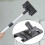 Drywall Skimming Blade Handle Adapter, Metal Plastic All Angle Bracket Leveling Putty Construction Tool 2