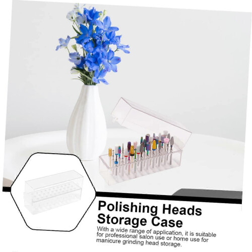 Nail Drill Bit Holder with Secure Slot Design for Organized Storage and Quick Access 2