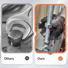 Extracteur de douilles à tige hexagonale, compatible avec les systèmes de supports et de fixation de conduits, pour perceuses standard