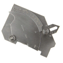 Nokkentype bruglasmeter Mg-8 roestvrij staal ulnaire lasinspectie meetinstrument, 0-60 graden, tot 50 mm/2 inch