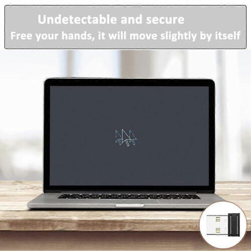 Mouse Mover Jiggler, Undetectable Automatic USB Simulate Mouse Movement, Anti-Sleep, Compatible with WIN XP WIN7 WIN10 MAC OS ANDROID 2