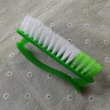 Spazzola con manico in plastica, spazzola verde in plastica per bucato per macchie sui vestiti, pulizia delle scarpe, 13*5,5*7 cm
