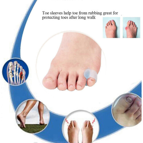 Silicone Toe Separators and Protectors for 2nd 3rd 4th Pinky Toes 10 Pack 2