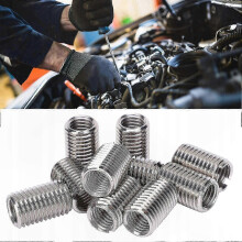 Threaded Bushings, 10 Pack M8 to M6 20mm 303 Stainless Steel Thread Reducers for Fastener Thread Repair