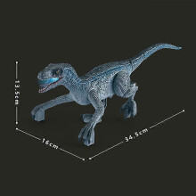 (Blue) Remote Control Dinosaur Toys with LED Light and Movable Joint Battery Powered Birthday Xmas Gift for Kids Boys Girls