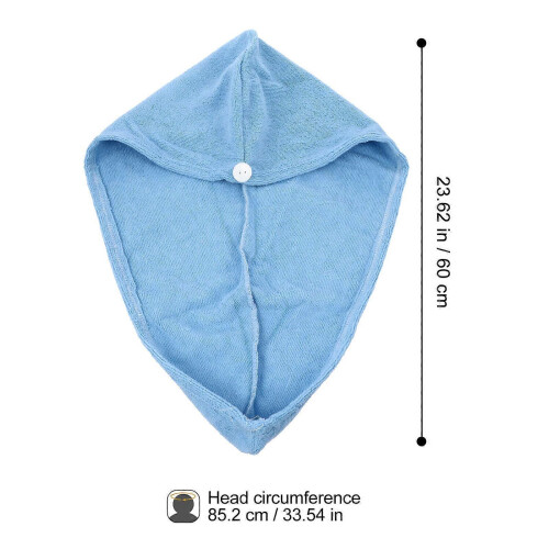 Gorro de secado rápido para el cabello, de microfibra, para la ducha. 1