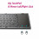 Mini tastiera wireless portatile e pieghevole con touchpad, compatibile con Windows, Android, iOS, Mac, tablet e smartphone. 1