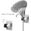 Hand Shower Bracket No Drilling Glue Adjustable Angle Holder Wall Mount for Bathroom 5
