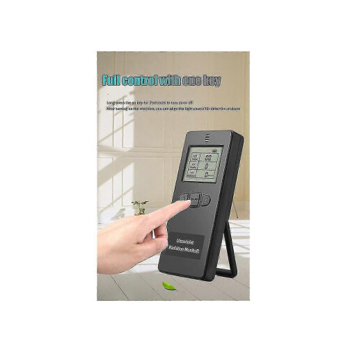 UV Radiation Meter Detector with Temperature Sensor, LCD Display, Adjustable Stand for Indoor Outdoor Use 1
