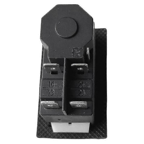 Electromagnetic Pushbutton Switch KJD17 5 Pin 220V, Black Plastic Undervoltage Protection Switch for Garden Machinery Power Tools Machine Tools 2