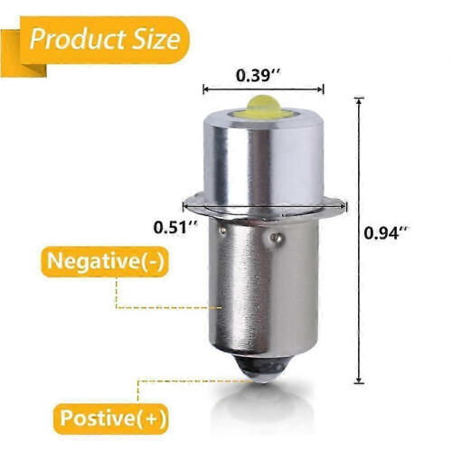 LED Conversion Kit compatible with Maglite 3-16 Cell Flashlight, 3W Enhanced Brightness, 50,000 Hours Lifespan 2
