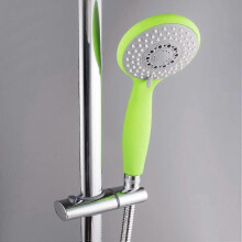 Support de pommeau de douche en ABS, rotation à 360, hauteur réglable, barre de douche chromée, fixation par clip pour salle de bain