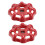 Cast Iron Hand Wheel Handle 2Pcs Red Shutoff for Home Use Compatible with Multiple Brands 2