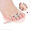 Double Toe Straightener Cushioned Toe Separators for Overlapping Toes, Hammertoe Corrector 4