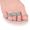 Double Toe Straightener Cushioned Toe Separators for Overlapping Toes, Hammertoe Corrector 5