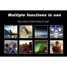 Zoom Monocular Telescope, 10-300X Zoom, 4K FMC Coating, Long Range, Includes Bracket and Phone Clip