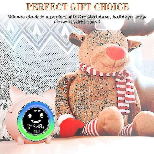 Alarm Clock for Kids with Night Light, Sleep Trainer, Timer, Adjustable Brightness 2