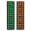 Traditional Abacus 2pcs Educational Math Tool Plastic Green and Brown Lightweight Portable 3