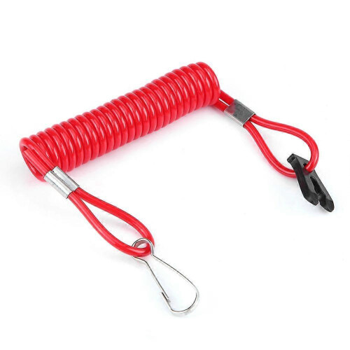 Emergency Ignition Kill Stop Switch Safety Lanyard, compatible with Suzuki Outboard Engine Motor, ABS Plastic, Waterproof 1