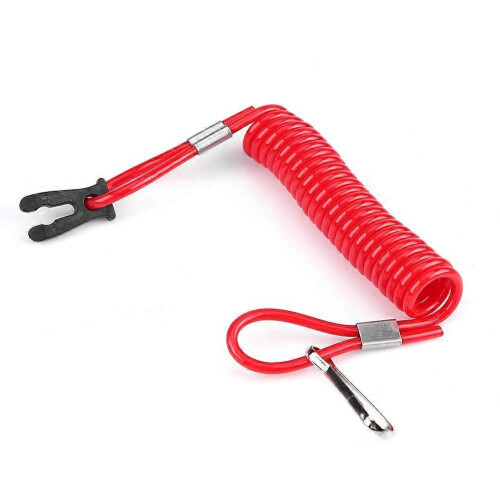 Emergency Ignition Kill Stop Switch Safety Lanyard, compatible with Suzuki Outboard Engine Motor, ABS Plastic, Waterproof 2