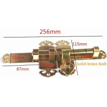 Antique Brass Door Latch Sliding Bolt Lock, Bronze Finish, for Garden Gate Shed Cabinet Doors
