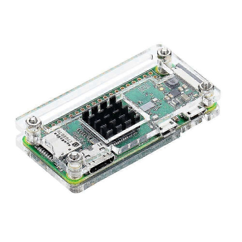 Acryl behuizing compatibel met Raspberry Pi Zero W en Pi Zero met GPIO-pinheader en koelplaat. 1