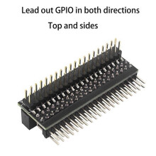 2x20-polige Stiftleiste mit zwei Steckern, GPIO-Erweiterung, kompatibel mit Raspberry Pi 40-Pin GPIO, Metallmaterial