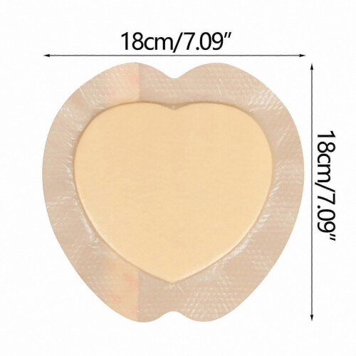 Silicone Foam Sacral Dressing with Border for Ulcers, High Absorption, Reusable Adhesive