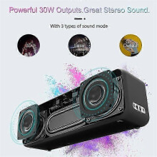 X5 draagbare 30W Bluetooth-luidspreker, IPX6 waterdicht, 4000mAh batterij, TWS-koppeling, AUX/TF-kaartondersteuning