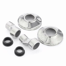 Eengreeps mengkraan voor bad, messing chroom, wandmontage, met handdouche