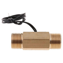 G1/2" compacte waterstroomsensor, volledig koper, max. 12 l/min, voor waterdebietmeting in boilers