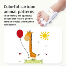 Corrector de juanetes de silicona ajustable para niños, férula ortopédica para aliviar hallux valgus con estampado de dibujos animados